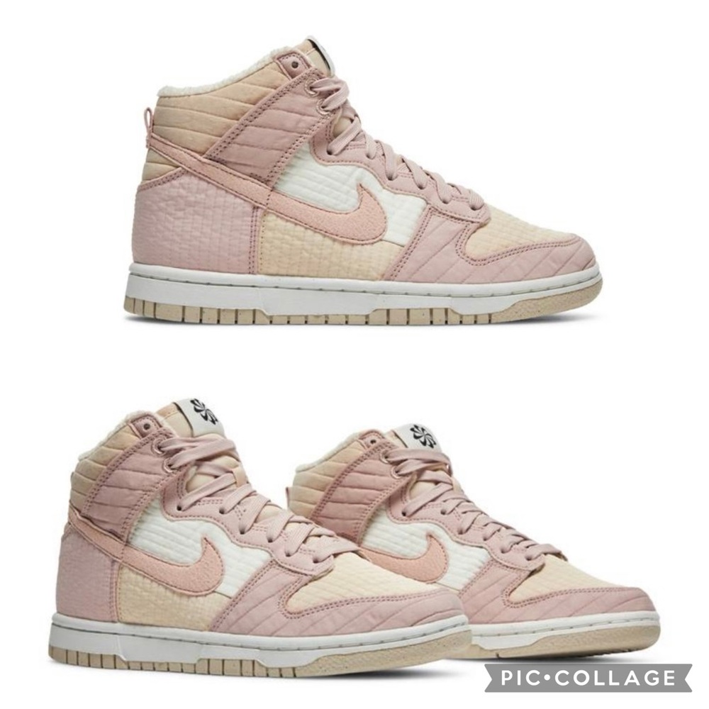 New Nike Women’s Dunk High Next Nature Pink Oxford Sneakers - size 10.5